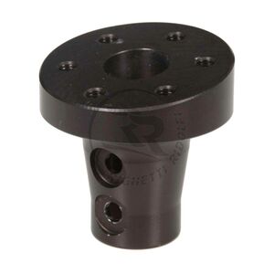 Steering Wheel Boss CNC, angled 8°, aluminium, Black color