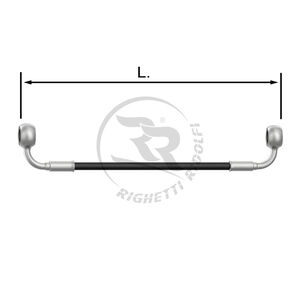 TUBO INOX 6mm -C/C- NERO L.12cm.