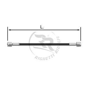 TUBO INOX 6mm -I/I- NERO L.12cm.
