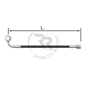TUBO INOX 6mm -L/I- NERO L.12cm.