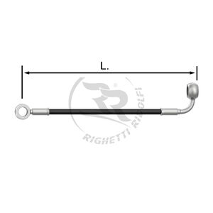 TUBO INOX 6mm -O/C- NERO L.12cm.