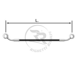 TUBO INOX 6mm -T/T- NERO L.12cm.