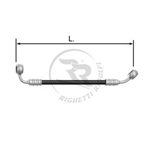 TUBO INOX 8mm -C/U- NERO L.116cm.