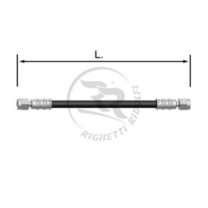 TUBO INOX 8mm -I/I- NERO L.39cm.