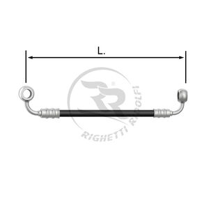 TUBO INOX 8mm -L/C- NERO L.39cm.