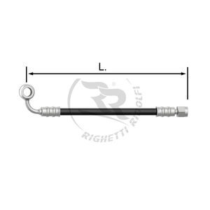TUBO INOX 8mm -L/I- NERO L.129cm.