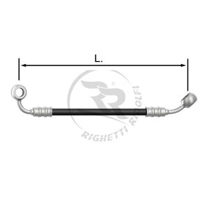 TUBO INOX 8mm -L/U- NERO L.23cm