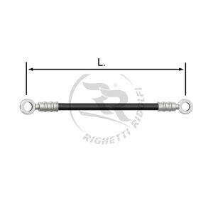 TUBO INOX 8mm -O/O- NERO L.80cm.
