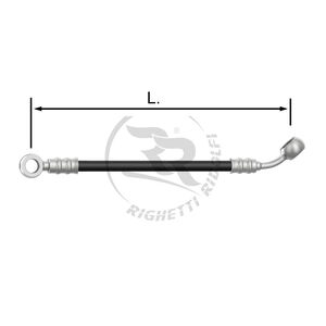 TUBO INOX 8mm -O/U- NERO L.86cm.