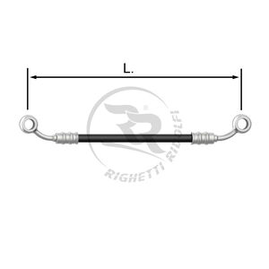 TUBO INOX 8mm -T/T- NERO L.105cm.