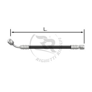 TUBO INOX 8mm -U/I- NERO L.75cm.
