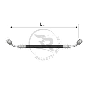 TUBO INOX 8mm -U/U- NERO L.144cm.